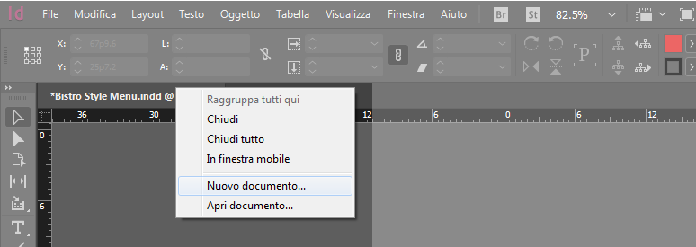 Creare un nuovo documento con InDesign