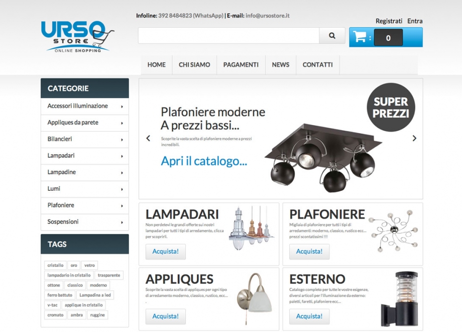 Ecommerce Urso Store - San Cataldo (Caltanissetta)